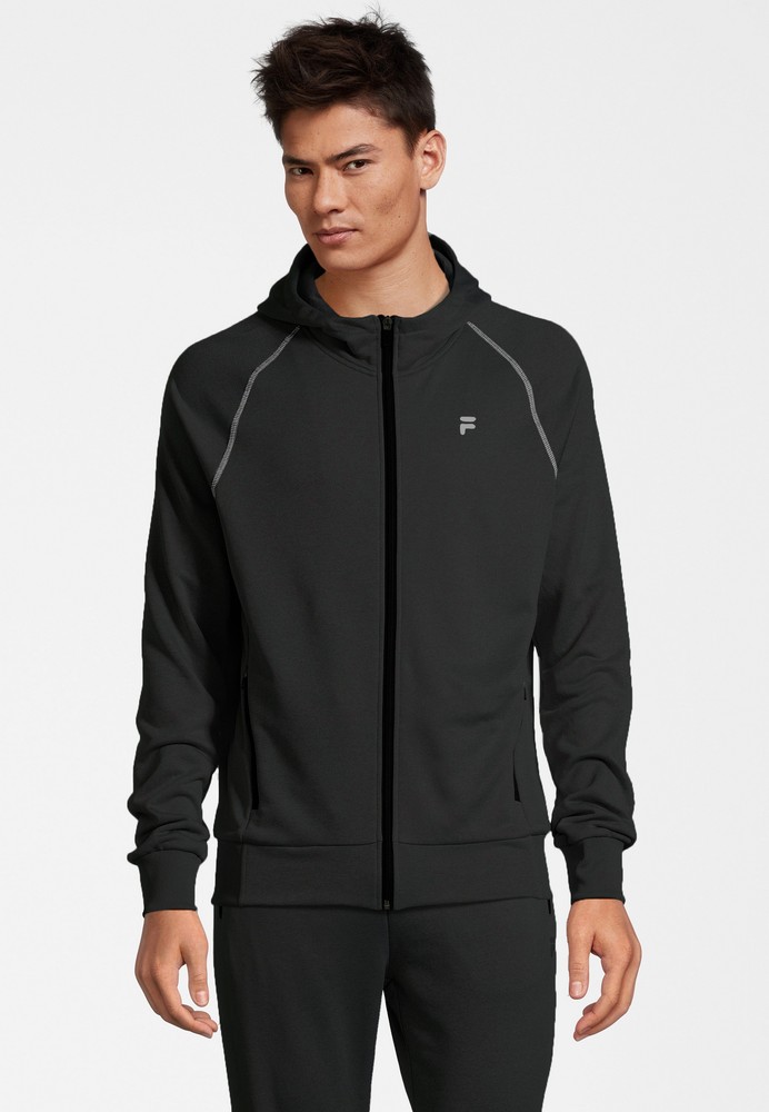 FilaKapuzenpulloverLageSlimJacketBlack-XS