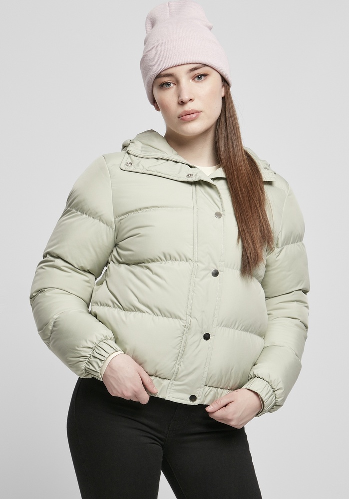 UrbanClassicsDamenJackeLadiesHoodedPufferJacketSoftsalvia-3XL