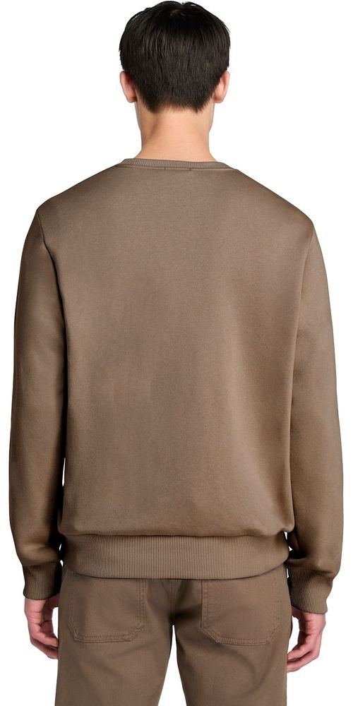 TimberlandPulloverSweatshirtOysterRiverChestLogoBrushbackCrewNeckTB0A2AM6ChocolateChip-3XL