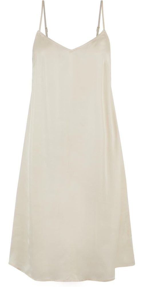 UrbanClassicsDamenKleidLadiesViscoseSatinSlipDressTB6191Whitesand-3XL