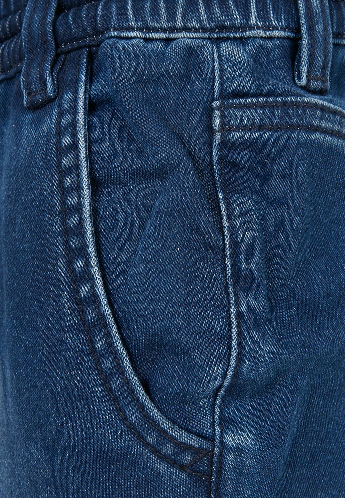 UrbanClassicsJungenHoseBoysKnittedDenimJogpantsBlueWashed