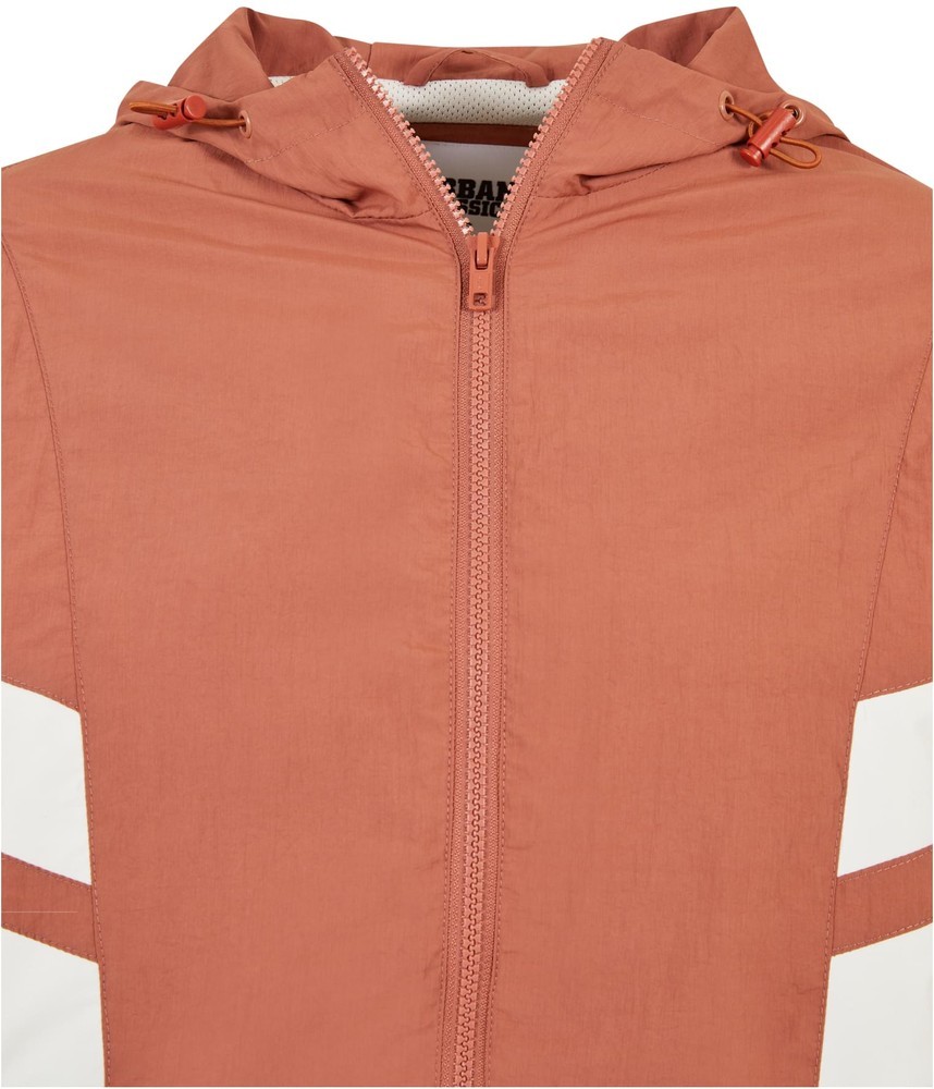 UrbanClassicsDamenJackeLadiesCrinkleBatwingJacketTerracottaWhitesand-3XL