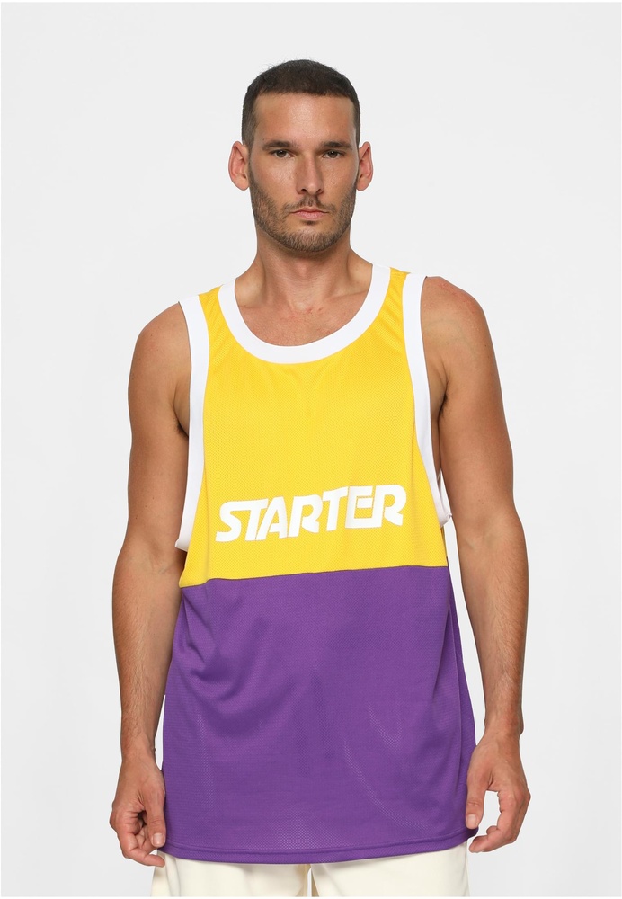 StarterBlackLabelStarterSplitMeshTankTopST368