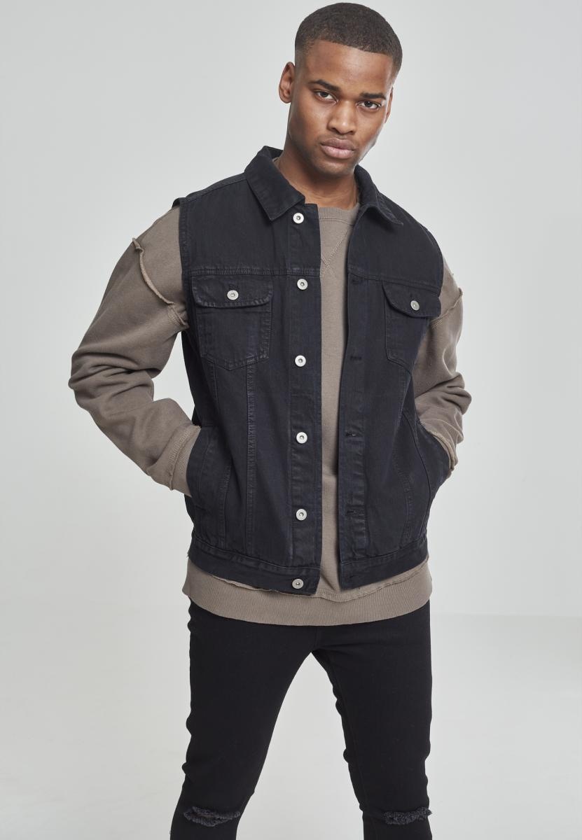 UrbanClassicsWesteDenimVestBlackDark-L