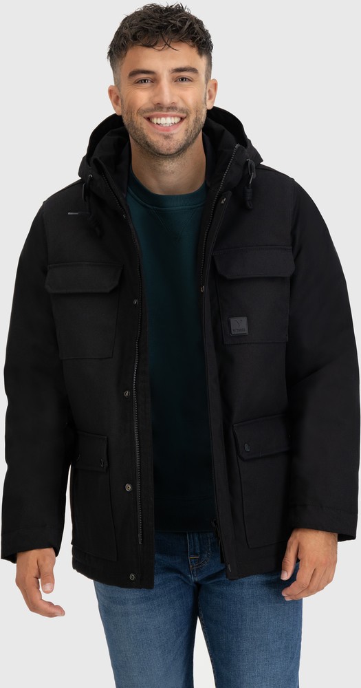 VintageIndustriesFunktionsjackeMilesJacketBlack