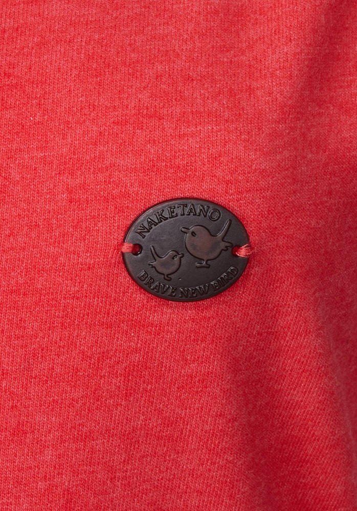 NaketanoDamenT-ShirtWolle1801-0002CherryRedMelange-XS