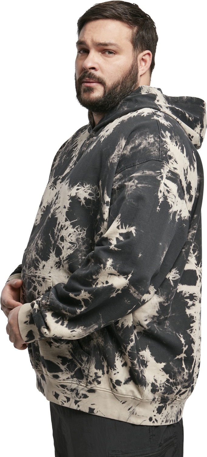 UrbanClassicsSweatshirtBleachedHoodyBlack