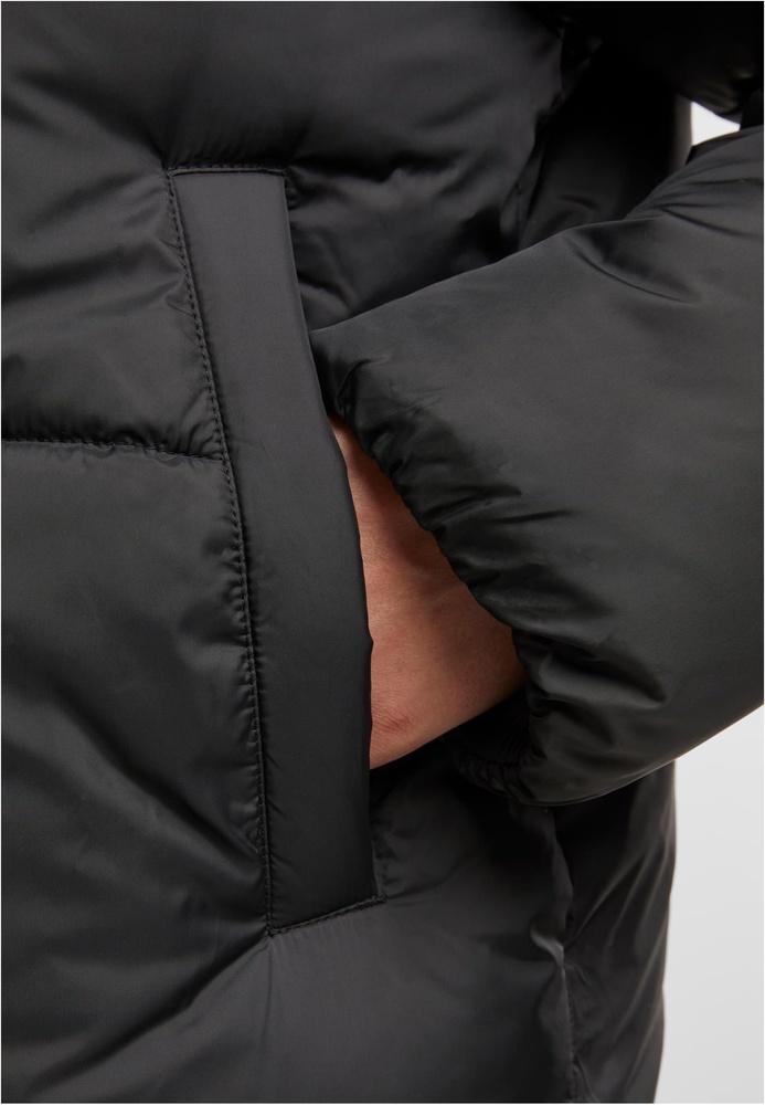 UrbanClassicsDamenSteppjackeLadiesHoodedCollarPufferJacketTB7797Black-L