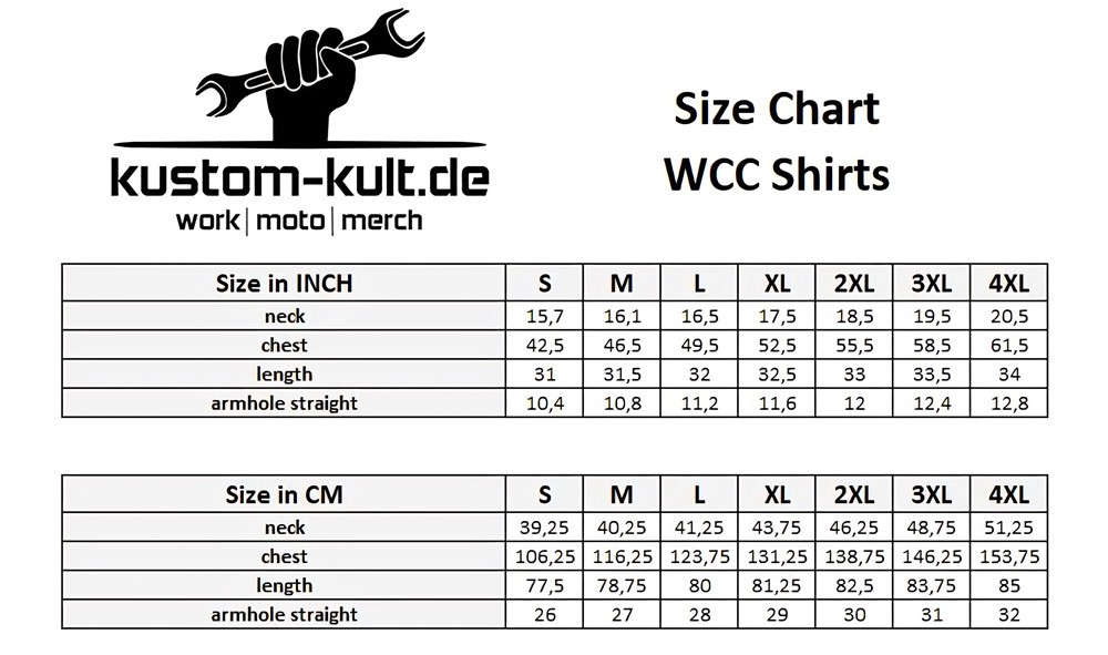 WCCWestCoastChoppersT-ShirtIronCrossweiss-L
