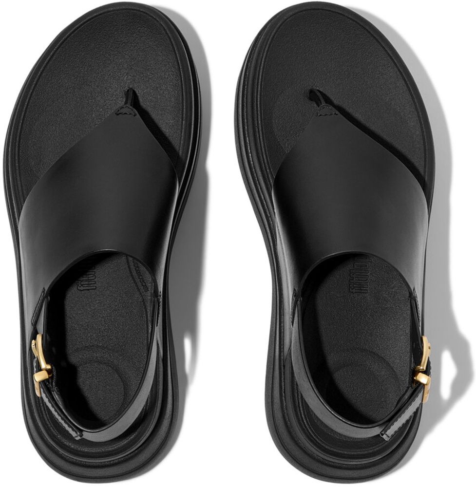 FitFlopDamenSandalenF-ModeStackLeatherBack-StrapToe-PostSandalsE2G