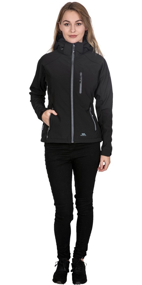 TrespassDamenJackeBelaIi-FemaleSoftshellJacketTp75Black-L