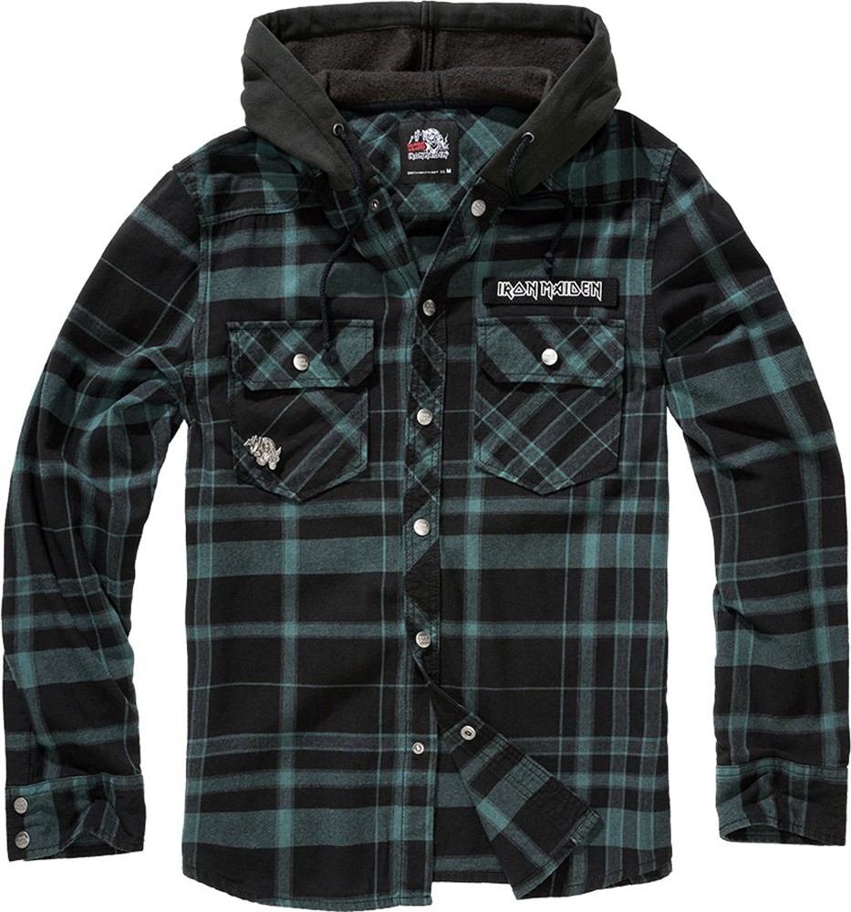 BranditCheckshirtIronMaidenCheckshirtSweathoodEddy61048