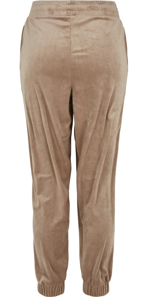 UrbanClassicsDamenLadiesHighWaistBallonVelvetSweatPantsSofttaupe-3XL