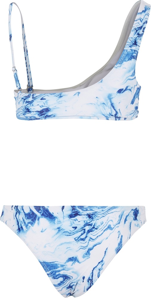 UrbanClassicsDamenBikiniLadiesAsymmetricTankTopBikiniOceanWhite