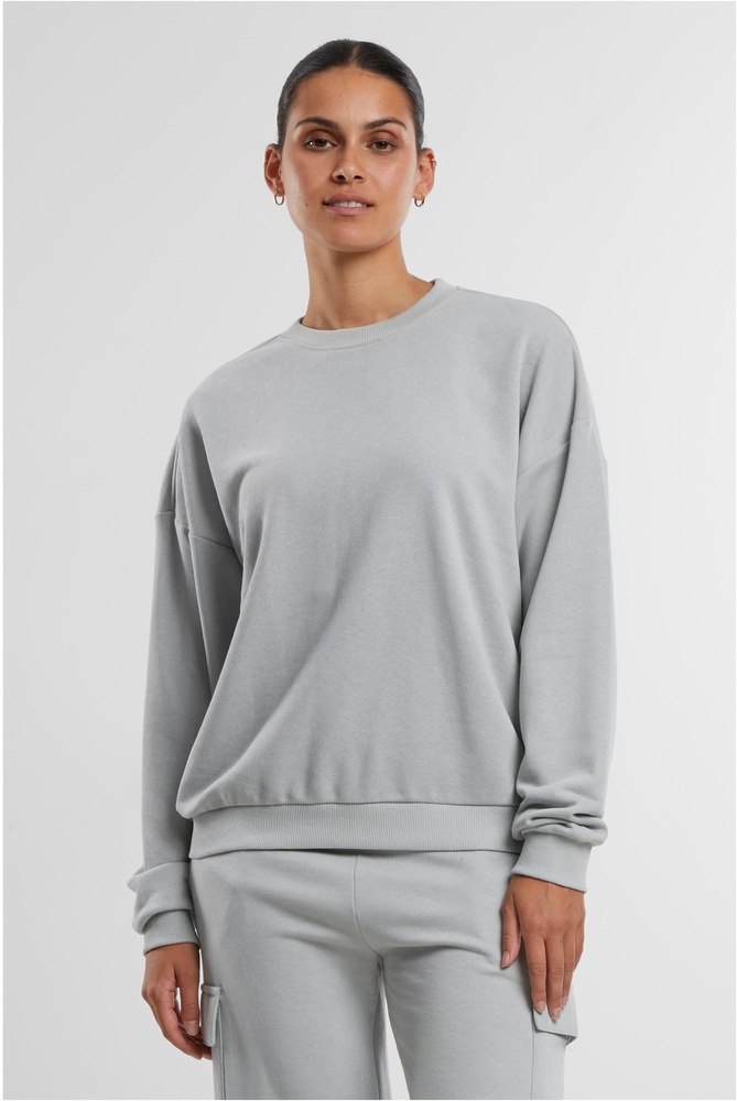 UrbanClassicsDamenPulloverLadiesOversizedLightTerryCrewneckTB6855Lightasphalt-3XL