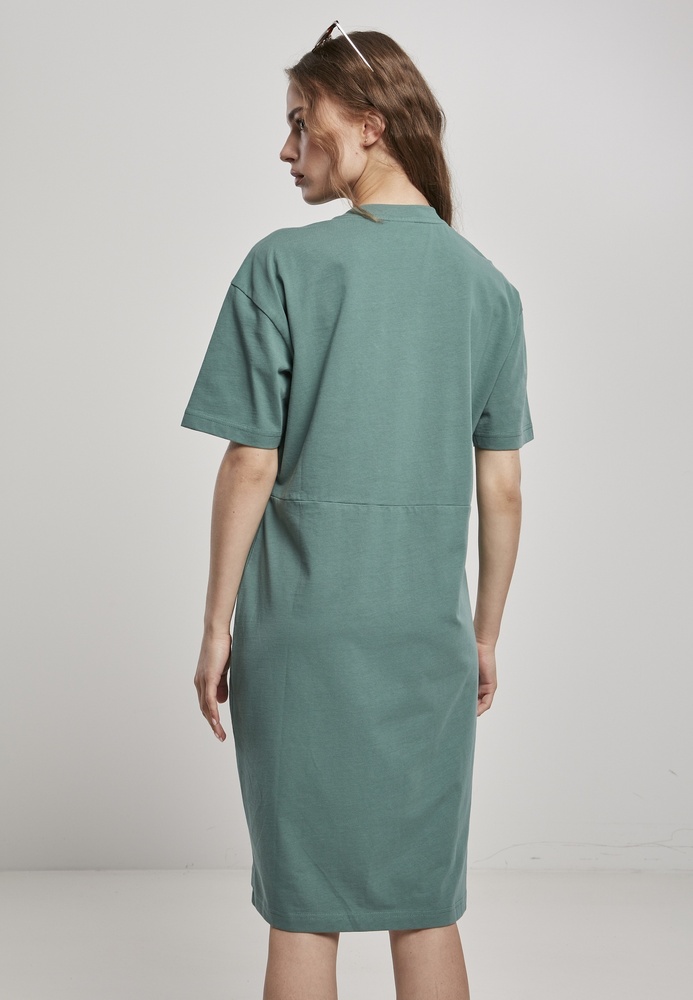 UrbanClassicsDamenKleidLadiesOrganicOversizedSlitTeeDressPaleleaf-3XL