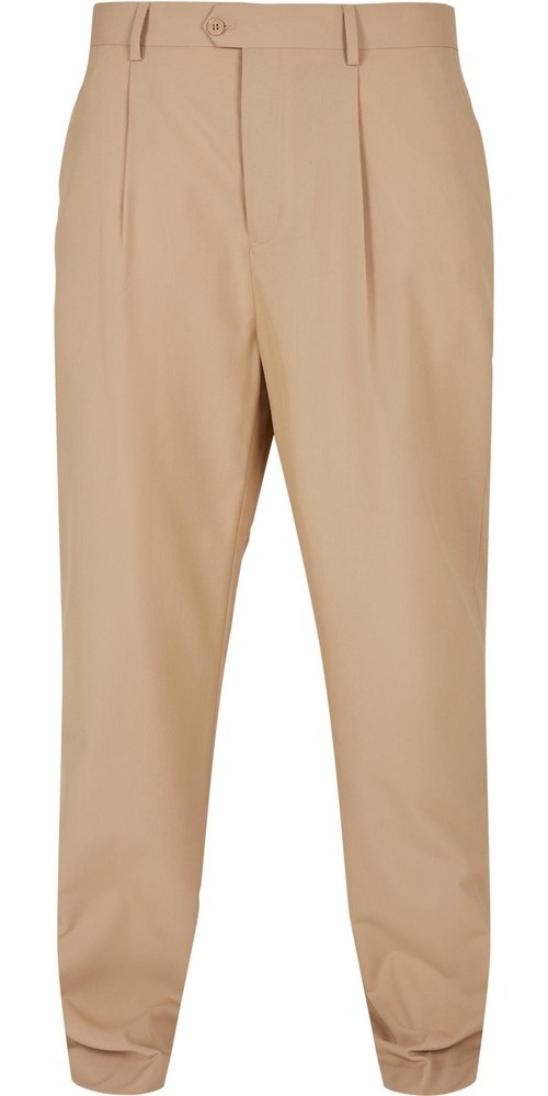 UrbanClassicsStraightPleat-FrontTrousersUnionbeige-28