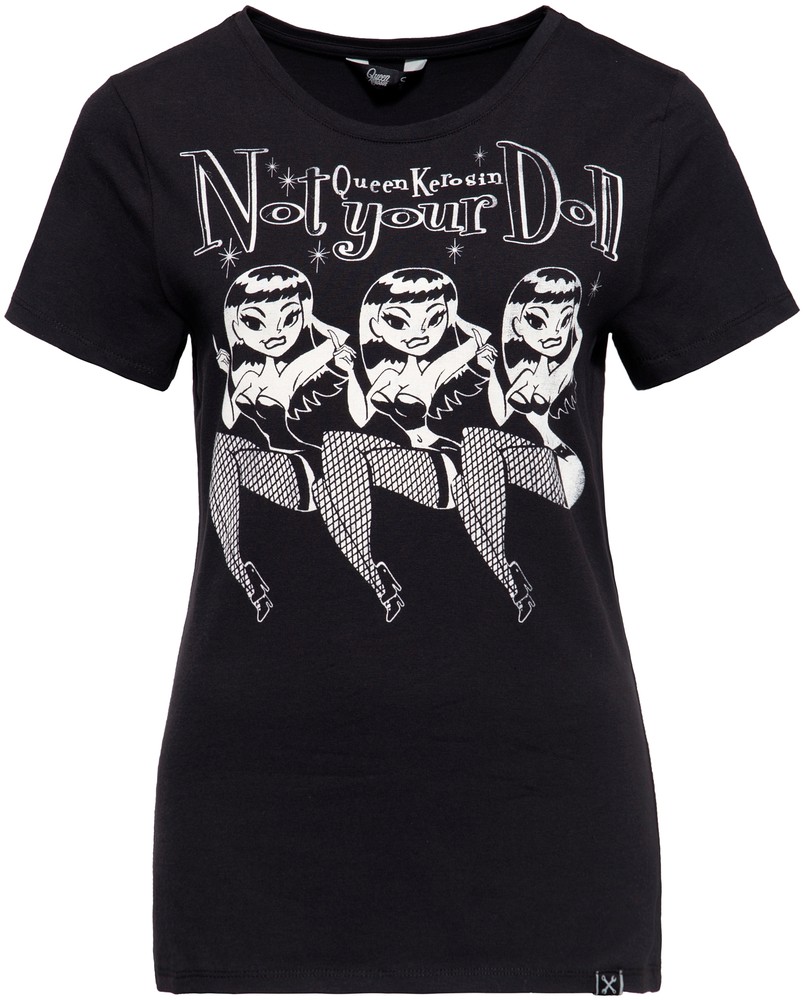 QueenKerosinT-ShirtQKU21003Schwarz