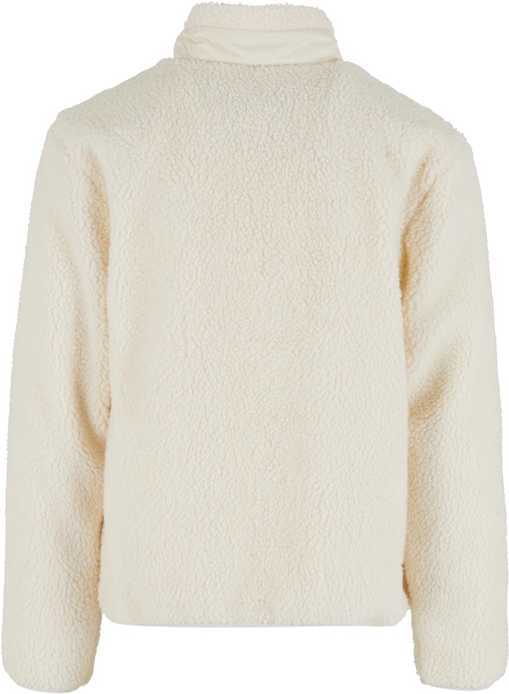 UrbanClassicsTeddyJacketWithStandUpCollarTB7260Whitesand-3XL