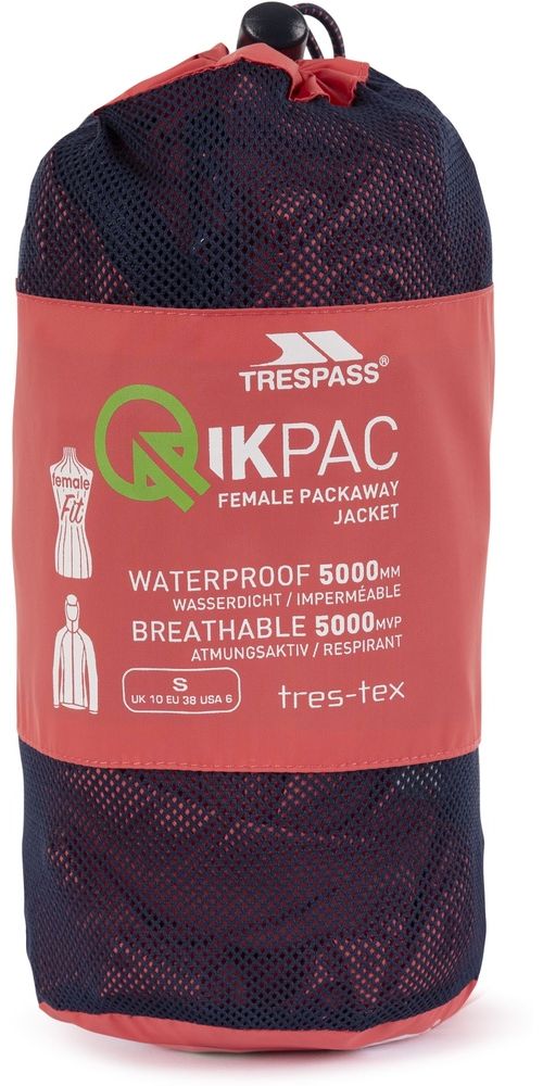 TrespassDamenRegenjackeQikpac-FemaleJktTp75PeachBlush-4XL