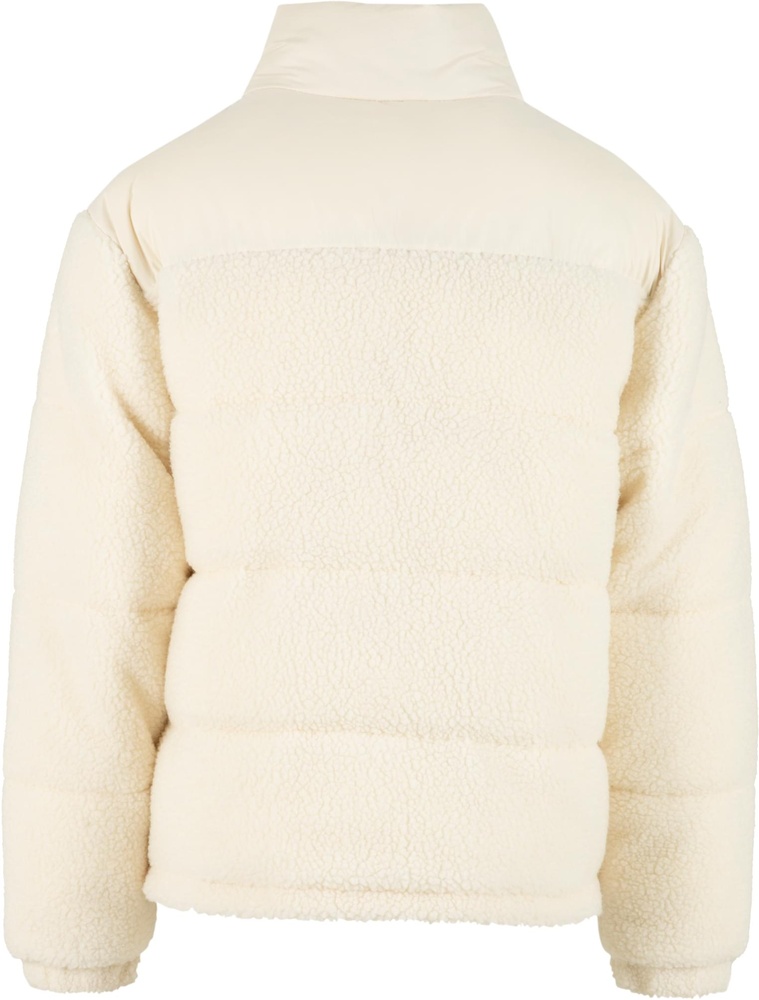 UrbanClassicsSteppjackeFabricMixTeddyPufferJacketTB7940Whitesand-3XL