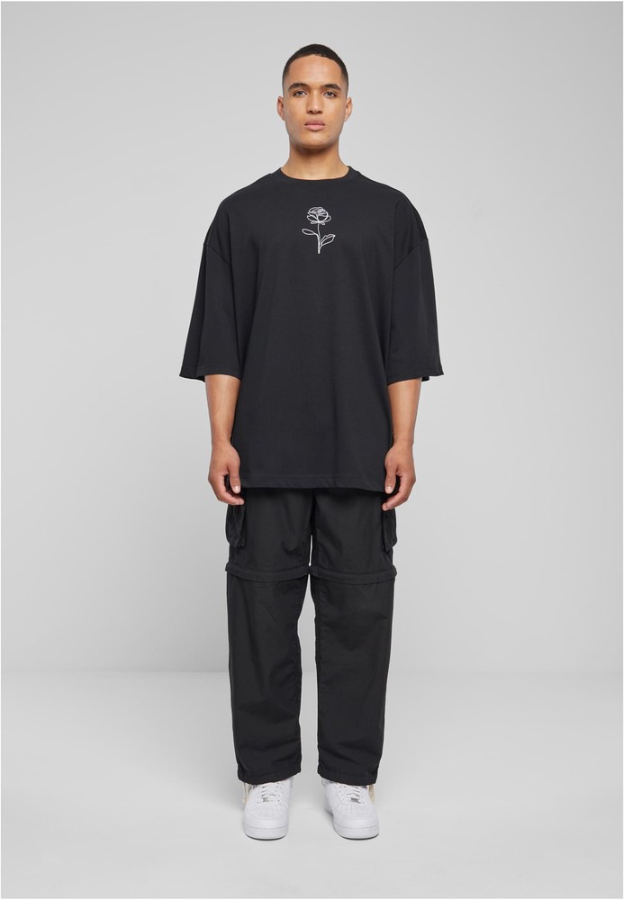 MerchcodeT-ShirtSpringRoseHugeTeeBlack-3XL