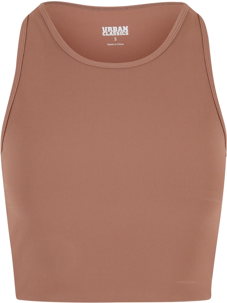 UCYogaDamenSport-BHLadiesSportsTopRibTB7802LightBrown-L