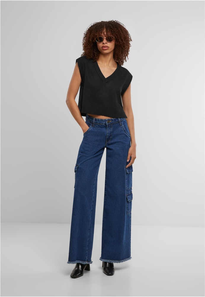 UrbanClassicsDamenCardiganLadiesSoftKnitPullunderTB7460Black-L