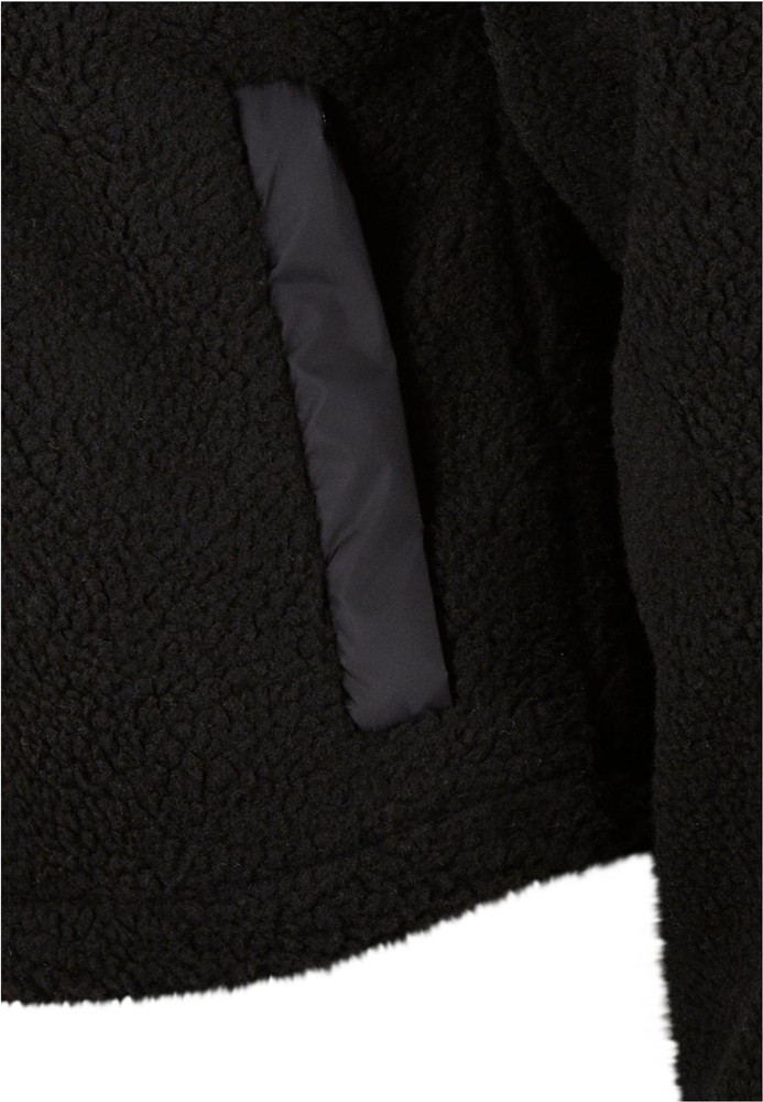 UrbanClassicsDamenLadiesSherpaMixJacketBlack-3XL
