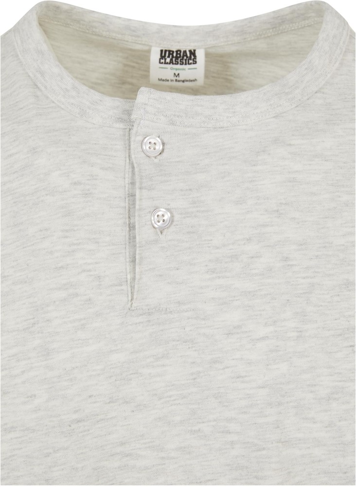 UrbanClassicsOrganicOversizedHenleyLongsleeveLightgrey-3XL