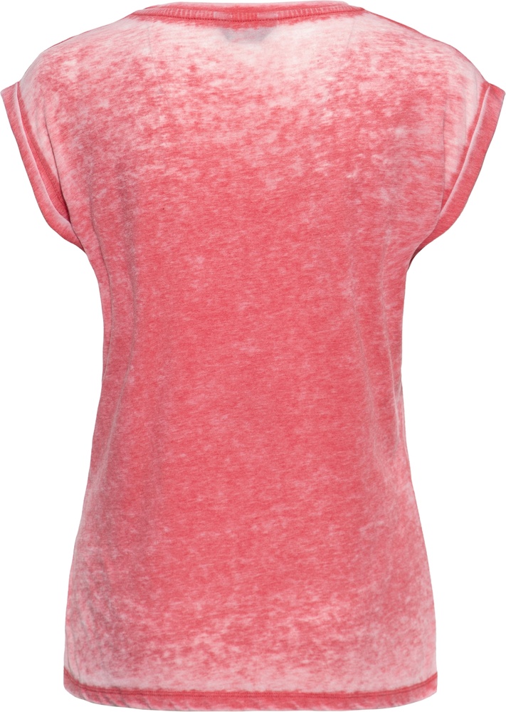 QueenKerosinDamenEnzymwashT-ShirtDiamondsQKI41011OldPink-XS