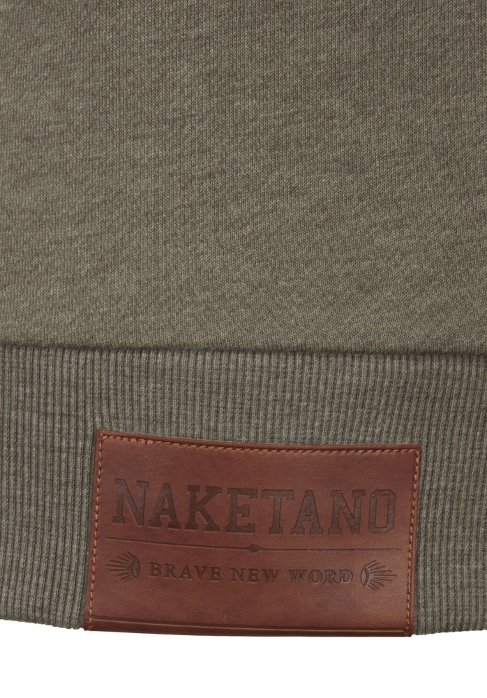 NaketanoDamenHoodieBrazzo1801-0301OliveMelange-XS