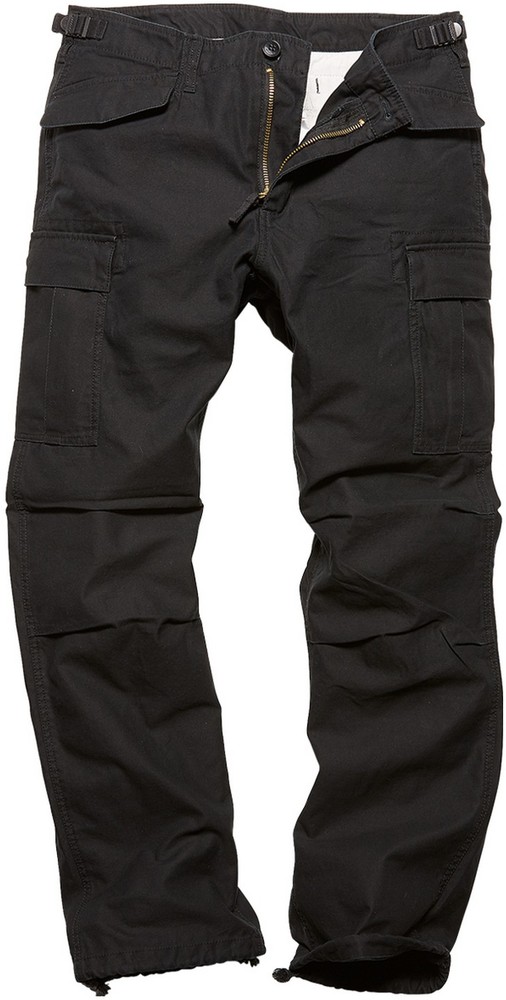 VintageIndustriesCargohoseM65HeavySatinPantsBlack