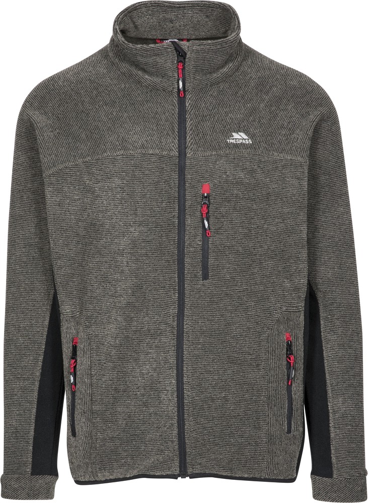 TrespassFleecejackeFleecepulloverJynx-MaleFleeceAt300OliveStripe-L