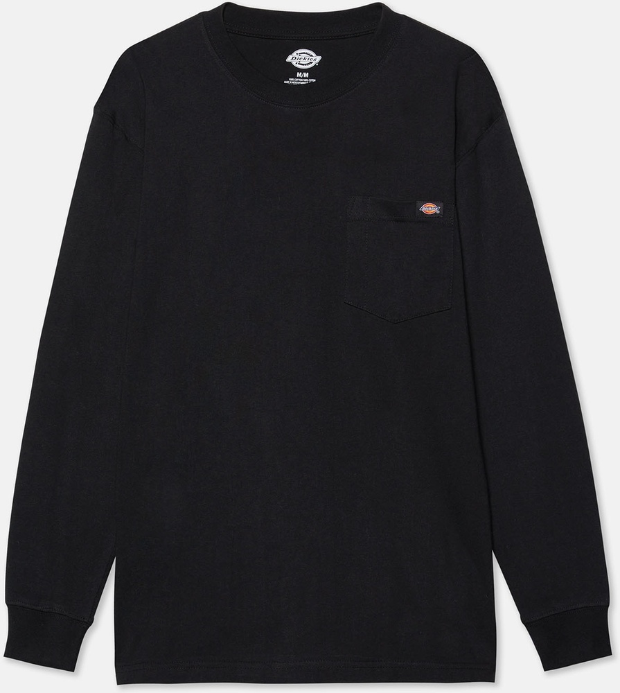 DickiesT-ShirtHeavyweightLsPocketTeeRelaxedDK0WL450Black-S