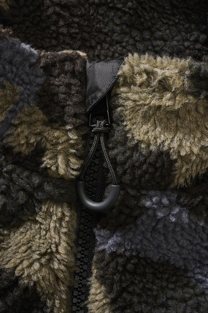 BranditMenWesteTeddyfleeceVestMenDarkcamo-S