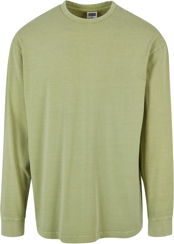 UrbanClassicsHeavyBoxyAcidWashLongsleeveVintagegreen-3XL