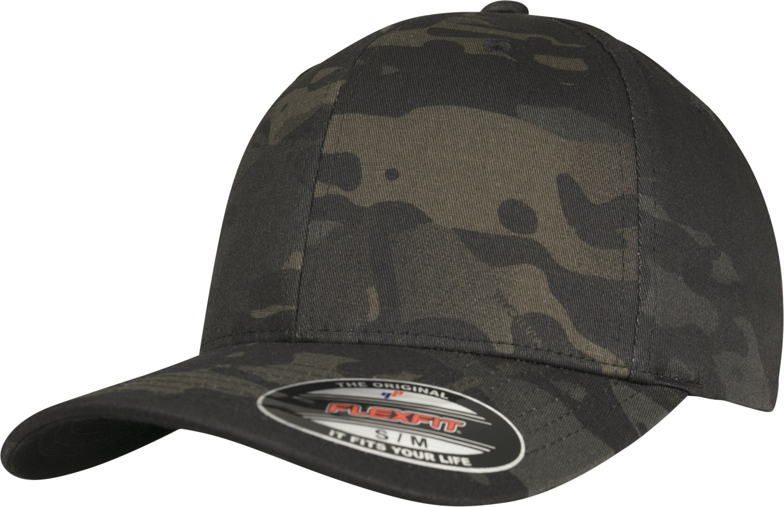 YUPOONGIncCapFlexfitMulticamCapinBlackmulticam-SM