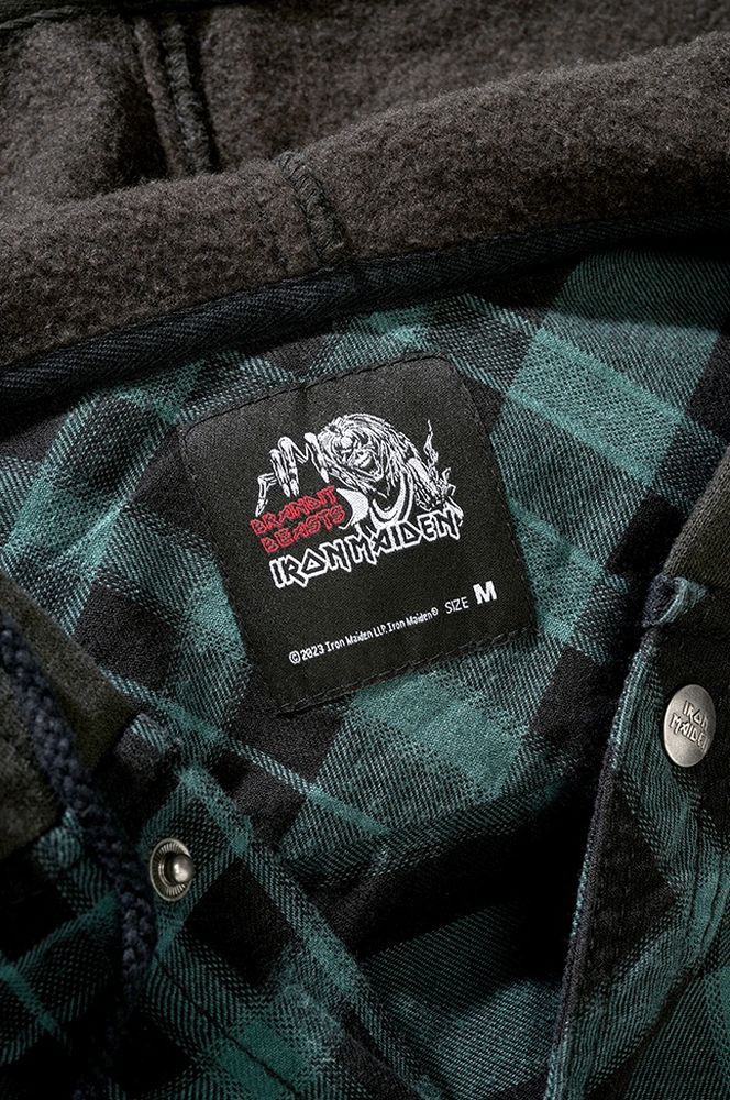 BranditCheckshirtIronMaidenCheckshirtSweathoodEddy61048