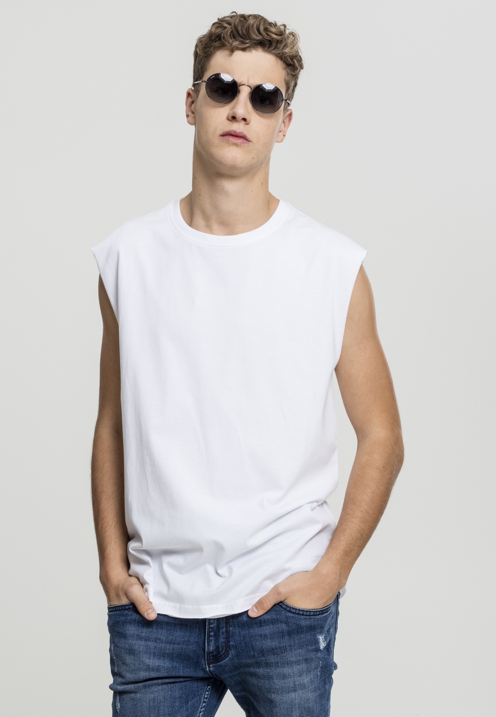 UrbanClassicsTanktopOpenEdgeSleevelessTeeWhite-L
