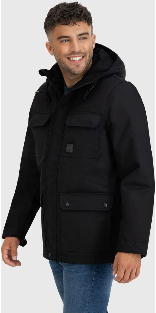 VintageIndustriesFunktionsjackeMilesJacketBlack