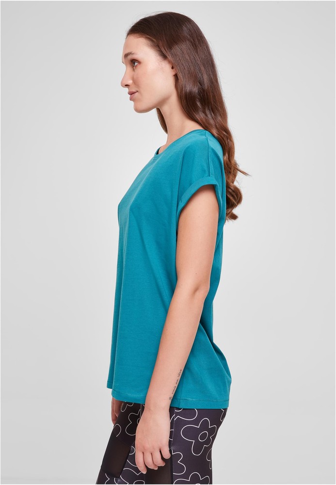 UrbanClassicsDamenT-ShirtLadiesExtendedShoulderTeeWatergreen-3XL