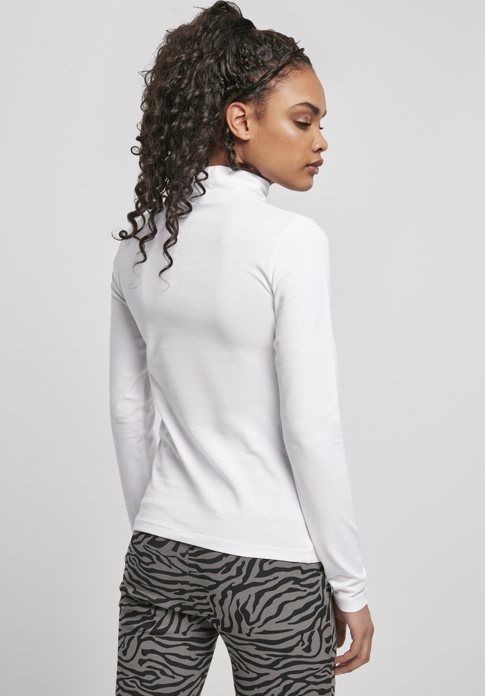 UrbanClassicsDamenLongsleeveLadiesCut-OutTurtleneckLongsleeveWhite-3XL