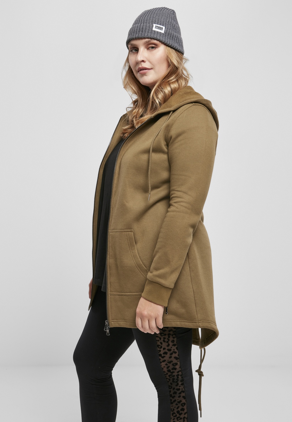 UrbanClassicsDamenHoodieLadiesSweatParkaSummerolive-3XL