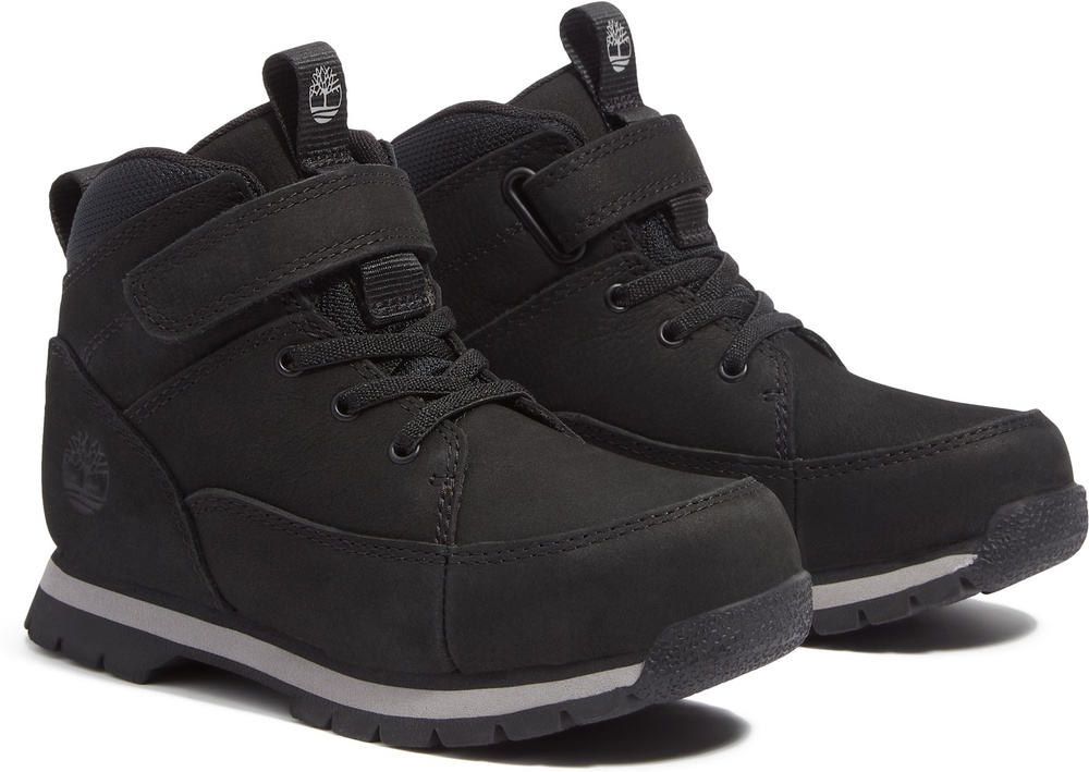 TimberlandKinderStiefelEuroRockMidHookLoopBoot0A6D86BlackNubuck-31