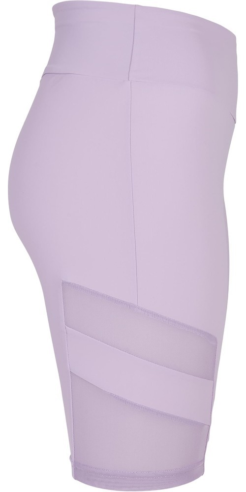 UrbanClassicsDamenLadiesHighWaistTechMeshCycleShortsLilac-3XL