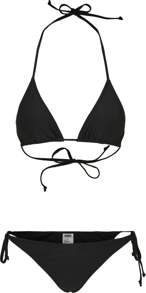 UrbanClassicsDamenBikiniLadiesRecycledTriangleBikiniBlack-L