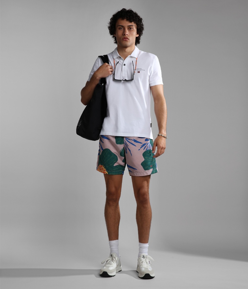 NapapijriPoloShirtElbasSs4NP0A4GDLBrightWhite-XS