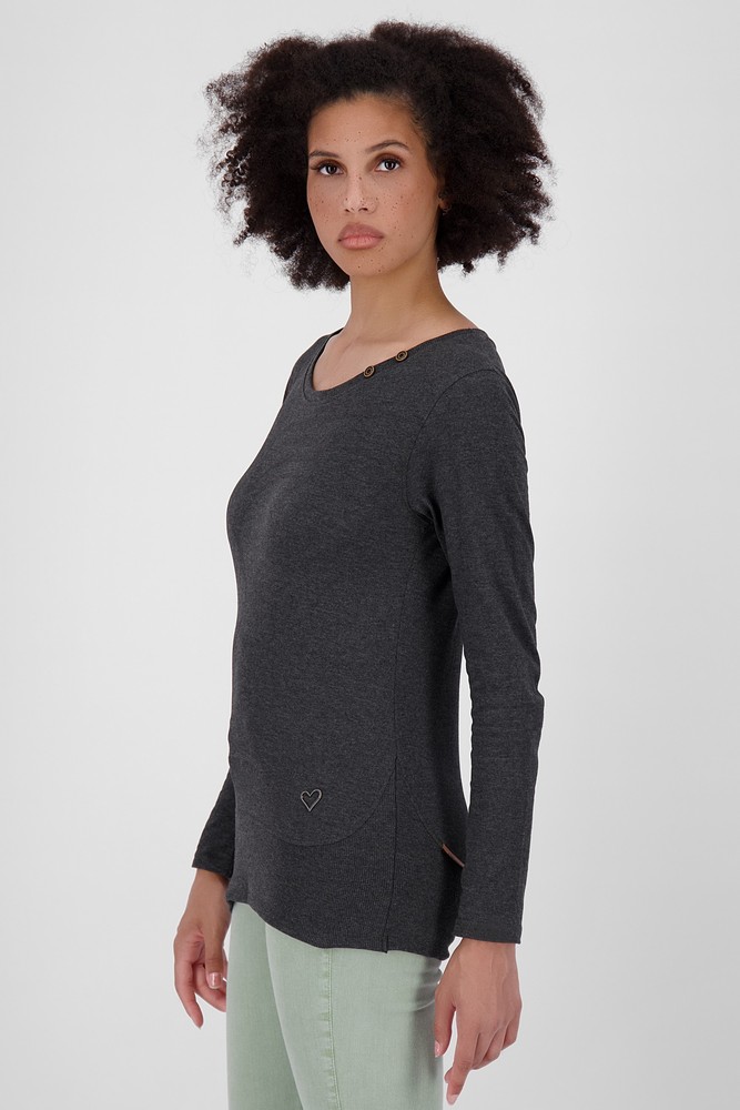 AlifeKickinDamenLongsleeveConnyAKA62008-9999MoonlessMelange-XS