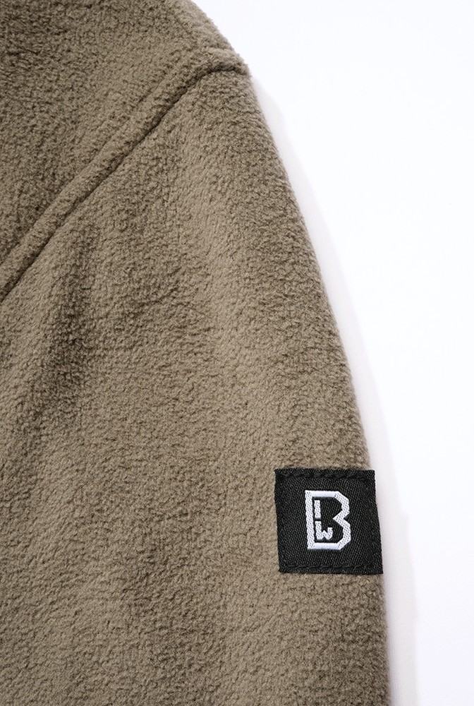 BranditHerrenFleecepulloverFleeceTroyerOlive